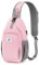 SKYSPER Sling Bag RFID Crossbody Sling Backpack Cross Body Shoulder Bag Travel Hiking Daypack for Women Men(Pink)