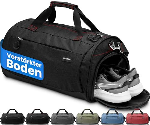 Heldenwerk Sporttasche & Reisetasche für Damen und Herren klein I Trainingstasche mit Schuhfach und Nassfach I ideal als Reisetasche Handgepäck, Gym Bag, Fitness Tasche, Trainings Tasche, Sport Bag