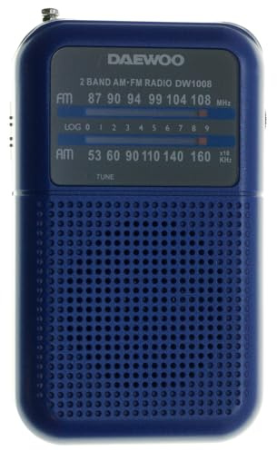 Radio con Altavoz DW1008-AZUL Radio Am/FM con Altavoz Integrado Color Azul