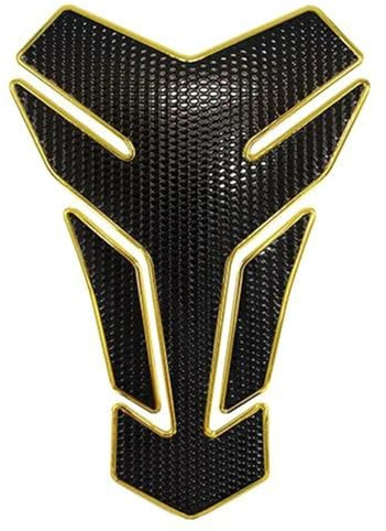 Bekuyu per Yamaha Adesivo Universale per Protezione Serbatoio Moto, 3D (Oro)