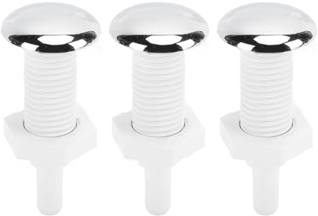 MOTOULAX 3 Stück Badewannen-Luftdüse, PVC, 30 mm, gerade, SPA, Blasen, Ersatz für Whirlpools