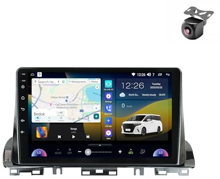 Android 14 Car Radio para KIA CERATO K3 Forte 2021 2020 2019 2018 2 DIN de Coche NAVEGACIÓN con Pantalla Táctil 9 Pulgadas Reproductor Multimedia Autoradio Carplay Android Auto (M800S 8core 8+256G)