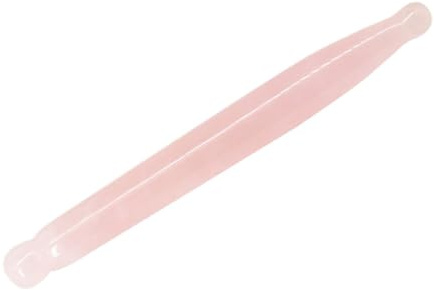 ZUNOXAZ Jade Massagestab Rosa für Gesicht und Beine Gua Sha Tool zur Aktivierung der Durchblutung Triggerpunkt Massagegerät aus Natürlichem Jade