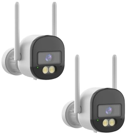 NONDK 2PCS Tuya Smart Life WiFi 2K 4MP Security Camera Mini CCTV Video Surveillance Camera IP Al Detection 2.4G/5G