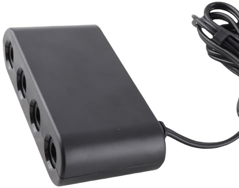 Akozon 4-Port-GC-Controller-Adapter 3 in 1 für und PC – -Funktion Game-Controller-Konverter