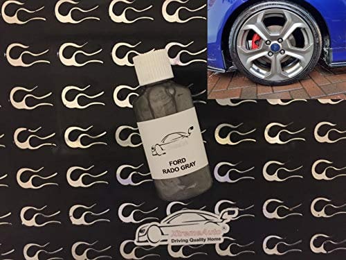 Xtremeauto RADO GREY ALLOY WHEEL PAINT TOUCH UP REPAIR SCRATCH CHIP CURB KIT 30ML WITH BRUSH (TOUCH UP)