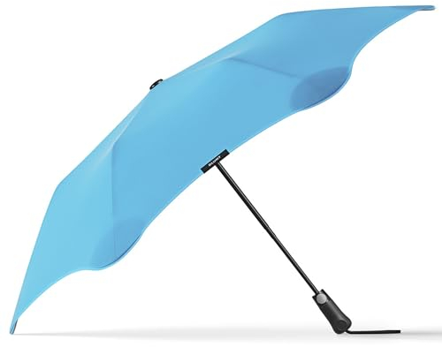 Blunt Metro 2.0 Taschenschirm Regenschirm blau | kompakt & sturmfest – 100 cm Ø | Innovatives & patentiertes Design – getestet im Windkanal