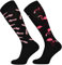 TODO Comodo Reitsocken Bunt mit Motiv STJBW | Baumwolle Reitstrümpfe Reiter Kniestrümpfe für Damen Mädchen Kinder (STJBW 04 - Flamingo Lover, 31-34)
