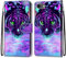 nancencen Kompatibel mit iPhone 7 / iPhone 8 / iPhone SE 2020 Handyhülle, PU Leder Flip Cover Wallet Hülle (Anti-Fall) - Lila Tiger