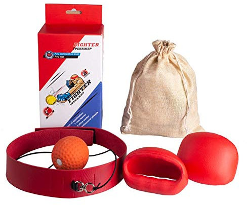 Reflexball Boxball Reagieren Reflex Ball Reflex Ball Stirnband Reflex Ball Für Kinder Boxen Stirnband Ball Boxen Kopf Ball Punchball Erwachsene red,Small