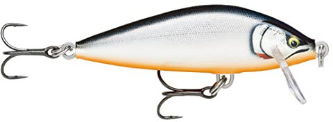 Rapala - Countdown Fischerei Köder Elite Balsa Konstruktion - Köder Süßwasser fließen - Schwimmtiefe 0,9 m - Größe 4,5 cm / 3,5 g - in Estland hergestellt - vergoldete Silberschatt