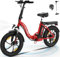 HITWAY Electric Bike, 20 Fat Tire Ebikes, 12Ah 250W 36V E Bike, 35-90KM Electric Folding Bikes with 7 Gears System City E Bike Mountain Bicycle