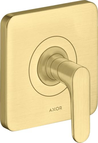 hansgrohe Fertigset Axor Citterio M UP-Absperrvtl., m Hebel, brushed brass