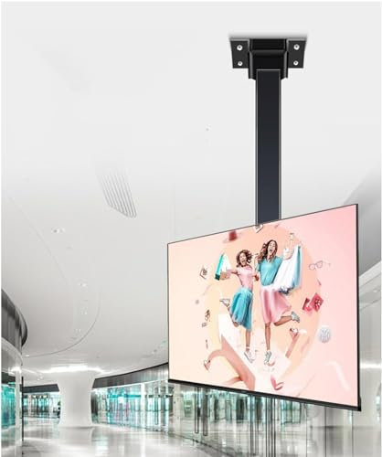 Kayziu ZCX Adjustable TV Bracket Concealed Ceiling Mount Motorised adjustable TV lifting bracket for 32-70 inch TVs with remote and on/off control design Electric TV Lift