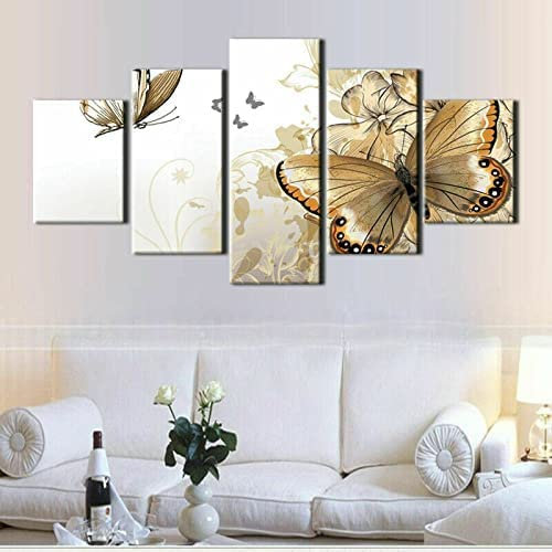 5 Teilig Leinwand Wanddeko Landschaft Stiefmütterchen Hd Bilder Leinwanddrucke 5 Stück Leinwand Bilder Gemälde Modern Wohnzimmer Wohnkultur Geschenk