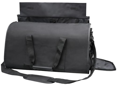 Kalawen Anzug Gepäck Kleidersack mit Schultergurt, Handgepäck-Tasche zum Aufhängen Koffer Kleidersäcke für Männer Frauen Geschäftsreisen