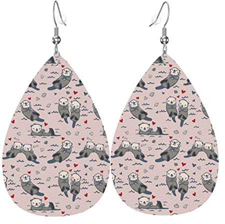 Ohrringe Niedliche Schöne Otter Im Meer Baumeln Ohrringe Dekorative Ohrringe Baumeln Vintage Leichte Leder Ohrringe Für Mädchen Schmuck Frauen