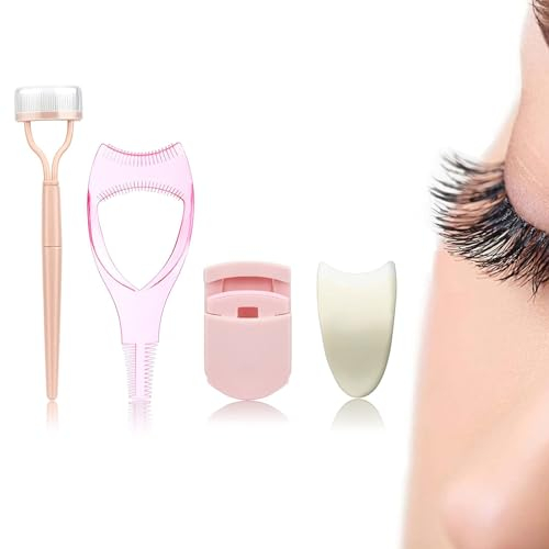 3 En 1 Maquillage Cils, Peigne à Cils, Mascara Guide Applicateur, Pince Magnétique pour Faux Cils, Applicateur de Faux Cils Miniature, Pliantes Cils Peignes, Mini Recourbe Cils, Pliantes Cils Peignes