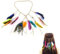 Kiuiom Coiffure Plume Boho Bandeau, Bandeau à Plumes Bohème, Accessoires de Costume Cosplay, Taille Unique, Multicolore, Festival