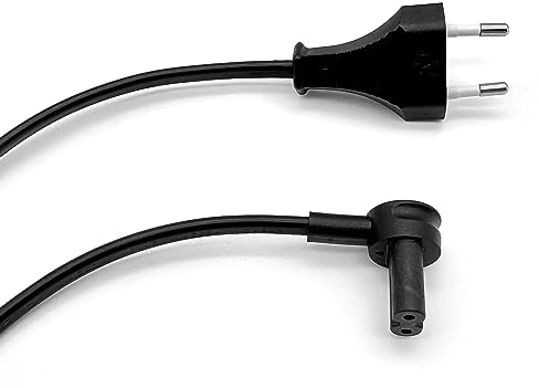 BrightOn® Ersatznetzkabel Kompatibel mit Sonos ERA 100, ERA 300 & Mini Sub Lautsprechern, EU-Version, (2er-Pack) (0.3 Meter, Schwarz)