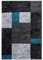 Kurzflor Teppich Hara rechteckig, Farbe:türkis, Größe:80 X 150 cm