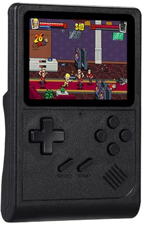 ARVALOLET GB300 Handheld Game Console Built-in 8G 3.0 Inch Screen Classic Video Game Player 6000+ Games AV Output 800mAh Portable Game Console Gifts for Boys Girls Adults Kids