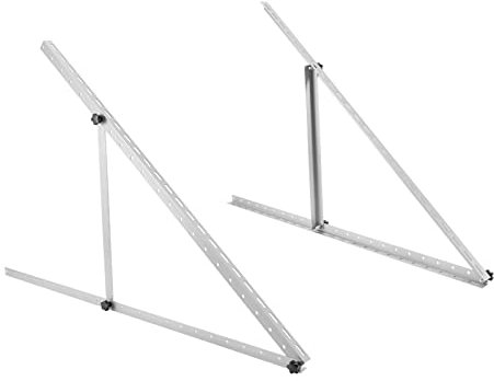 Support Panneau Solaire,2x Support Pv Panneau Solaire Montage Panneau Solaire RéGlable Support Pour Centrale éLectrique,Balcon,Angle RéGlable 0 à 90°