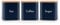 Ehc Tea, Coffee, Sugar, Canister Set, Storage Canister Set - Easy to Open Airtight Lids - Storage Tea, Sugar, & Coffee - Set of 3 Canisters, Navy Blue