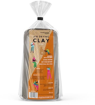 Imagination Studio® Reinforced Premium Air Drying Modelling Clay (Stone), 12.5Kg –, Natural and Eco-Friendly (1 Bag of 12.5KG) (Stone, Pack of 1)