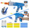 Automatische Spielzeugpistole, 2-in-1-Modus elektrische Spielzeugpistole, Schaumstoffspielzeugpistole, Schießspielzeug, geeignet für Kinder oder Erwachsene (Blau)