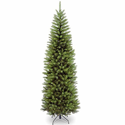 RUYICZB 7,4 Fuß Langer Künstlicher Weihnachtsbaum in Bleistiftform Mit 950 Zweigspitzen, Realistischer, Schlanker Weihnachtsbaum Für Weihnachtsdekorationen Im Innen- Und Außenbereich