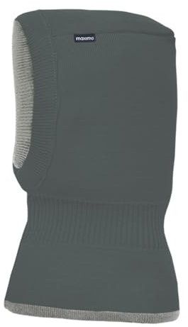 maximo Schlupfmütze zum Wenden Wendemütze Kindermütze Strumhaube Balaklava (51 cm - dunkelgrün)