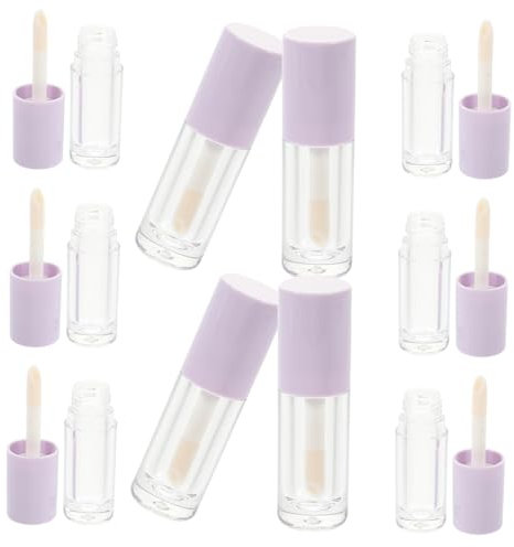 CANIGHT Envases De Brillo Labial Tubos De 6ml Plástico Rellenables Prácticos y Ligeros
