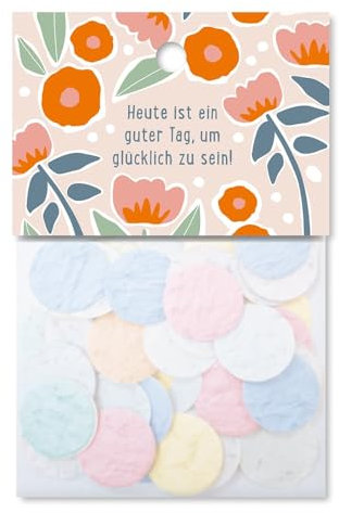 Grafik Werkstatt Blumenkonfetti | Heute ist ein guter Tag, Blau