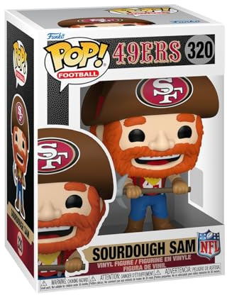 Funko Pop! NFL Mascots: 49ers - Sourdough Sam - NHL Maskottchen und Marks - Sammelfigur aus Vinyl - Geschenkidee - Offizielles Merchandise - Spielzeug für Kinder & Erwachsene - Sportfans