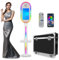 DSLR Photo Booth mit 15,6“ Spiegel Touchscreen Fernbedienung, tragbare Photo Booth Maschine Selfie Station Shell Stand DIY Fotokabine mit Ring Light Flight Case für Vermietungen Events