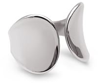 SINGULARU - Honey Ring. Edelstahl mit silberfarbener Beschichtung. Schmuck für Damen.