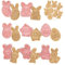 WishesMar Pasqua Formine Biscotti 3D Stampi Biscotti Tagliabiscotti con 8 Pezzi Stampa per la Cottura in Cucina, Fondente, Cottura di Decorazioni Festive DIY, Accessori per Pasticceria