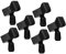 6 Pièces Pince Micro Lot de Clips pour Microphone Ajustables Support Pratique pour Performances Ktv et Concerts