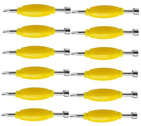 Toddmomy 12 Stück Finger Skateboard Schraubendreher Doppelkopf Schraubenzieher für Selbstgemacht Reparaturen Kompakt und Tragbar Metallwerkzeuge für Fingerboards für Skateboard Enthusiasten