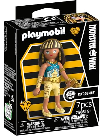 PLAYMOBIL | Monster High | Cleo de Nile | Figurenset für mystische Rollenspiele & Halloween-Feiern | Mit ägyptischen Accessoires & Zubehör | Ideal für Kinder ab 4 Jahren | 71996