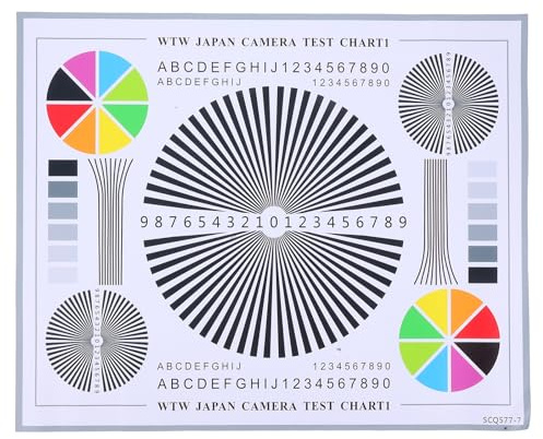 TIDTALEO Lens Focus Adjustment Card with Color Wheel Chart for Cctv Camera Calibration Clear Image Lens Color Calibration Tool for Indoor and Outdoor Monitoring Systems