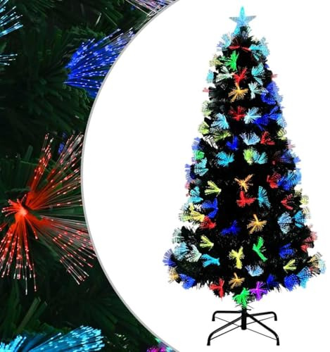 vidaXL Artificial Christmas Tree Green 180 cm PVC, Living Room, Cone-Shaped, ArtDeco, Durable, Water-Resistant Materials, Festive Tree, Indoor and Outdoor Christmas Decor