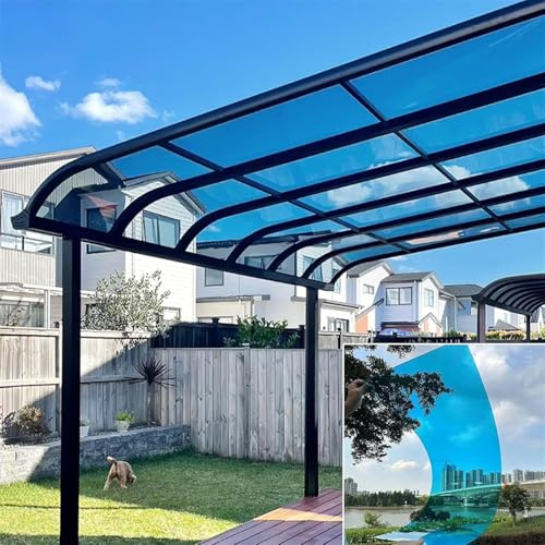 Planchas de Policarbonato Transparentes Paneles Panel de Fibra de 1mm [Pxkmouy 0.6×4m Placas de Policarbonato Planchas] Impermeable/Anti-UV, Cubiertas de Techo Aislamiento a Prueba de Lluvia