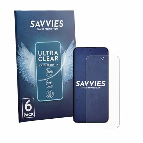 Savvies 6 Stück Schutzfolie für Oppo K15 Pro Displayschutz-Folie Ultra-Transparent