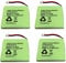 4 x Buyabattery® Branded PPB450410 BT Verve 450 Phone Battery 2.4V 600mAh NiMH