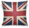 Use7 Kissenbezug, dekorativer Kissenbezug, quadratisch, Vintage-Stil, Union Jack, UK-Flagge, Textil, Mehrfarbig, 50 x 50cm/20 x 20 Inches