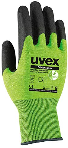 Uvex D500 Foam - Schnittschutzhandschuhe mit Grip-Beschichtung - Gr. 08/M