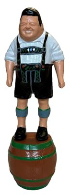 Sparfroh Franz Josef Strauß Figur auf Bierfass - 25cm