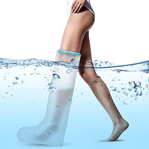 DOACT Duschschutz Fuß Wasserdichter Gips Verbandschutz, Duschschutz Bein Für Gipsbein Duschhülle Duschüberzug Für Dusche, Baden, Bad, Bein (78 cm)